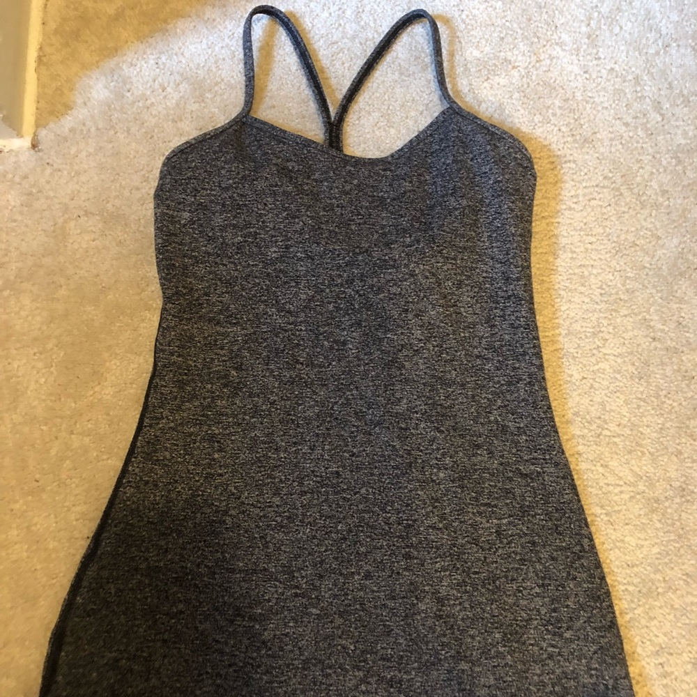 Lululemon power y tank top - gray - size 4